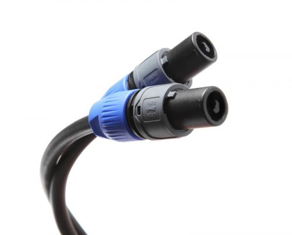 2.5mm 2 core speaker cable (8.8mm) fitted with original Neutrik Speakon connectors 2.5mm 2 core speaker cable (8.8mm) fitted with original Neutrik Speakon connectors