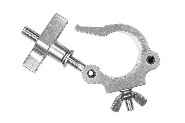 Heavy Duty Aluminium pipe clamp suits 48mm standard lighting bar, 500kg SWL  Heavy Duty Aluminium pipe clamp suits 48mm standard lighting bar, 500kg SWL