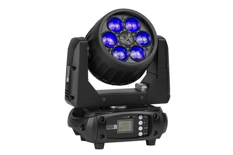 Event Lighting LM6X15 Compact 90W LED Wash Zoom Moving Light Event Lighting LM6X15 Compact 90W LED Wash Zoom Moving Light